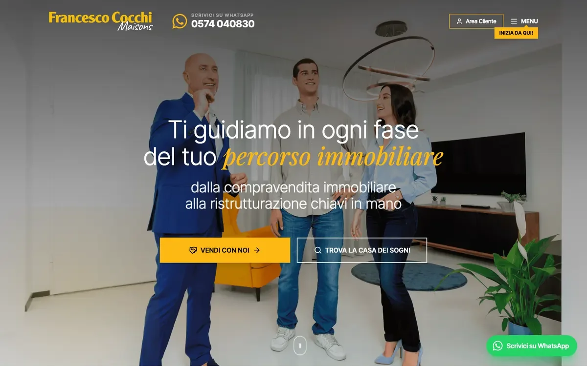 Sito web realizzato per Francesco Cocchi Maisons
